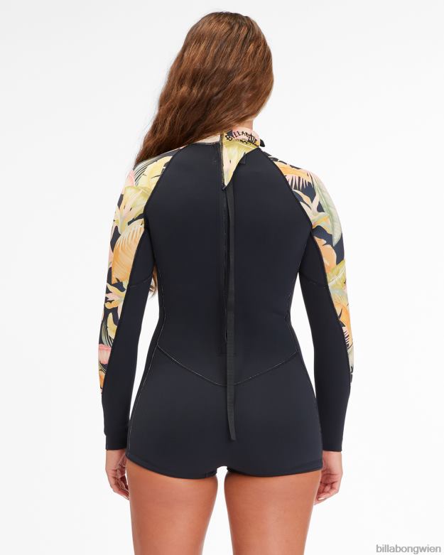 Billabong Clothing 00V682578 | Billabong 2/2-Frühlingsanzug mit langen Ärmeln für Frühlingsgefühle Dschungelnacht Frauen