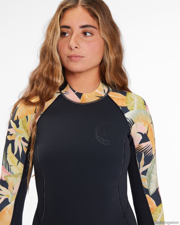 Billabong Clothing 00V682578 | Billabong 2/2-Frühlingsanzug mit langen Ärmeln für Frühlingsgefühle Dschungelnacht Frauen