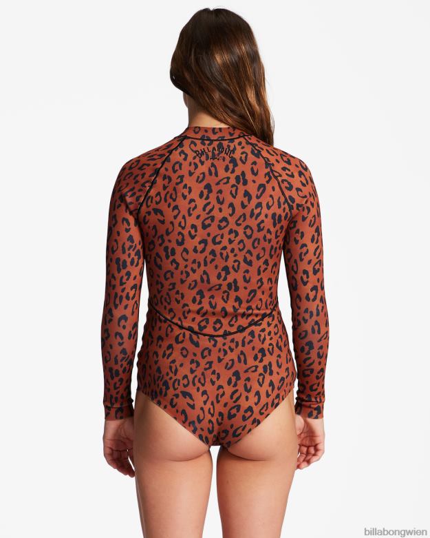 Billabong Clothing 00V682587 | Billabong 1/1 leichter, langärmliger Frühlingsanzug von Salty Dayz gefleckt Frauen