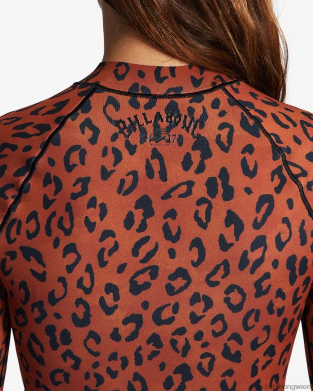Billabong Clothing 00V682587 | Billabong 1/1 leichter, langärmliger Frühlingsanzug von Salty Dayz gefleckt Frauen