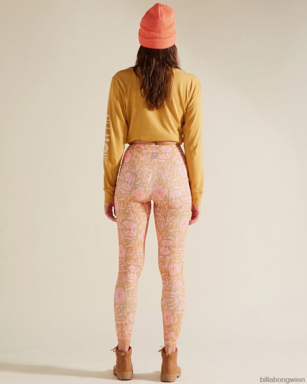 Billabong Clothing 00V682332 | Billabong a/div Adventure Legging Leggings mit hoher Taille wilde Rose Frauen