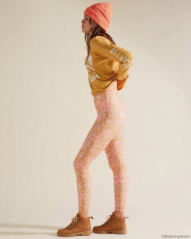 Billabong Clothing 00V682332 | Billabong a/div Adventure Legging Leggings mit hoher Taille wilde Rose Frauen