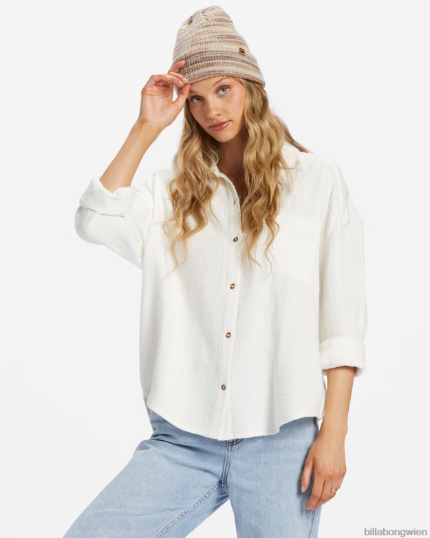 Billabong Clothing 00V681761 | Billabong direkt auf dem Langarmshirt Salzkristall Frauen