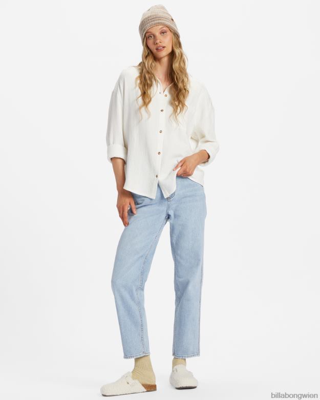Billabong Clothing 00V681761 | Billabong direkt auf dem Langarmshirt Salzkristall Frauen