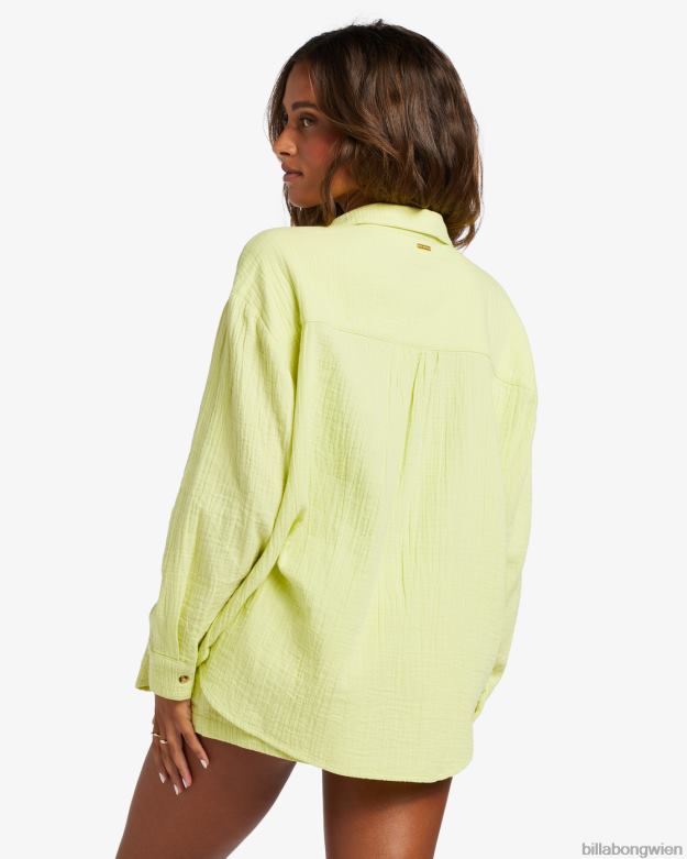 Billabong Clothing 00V681766 | Billabong direkt auf dem Langarmshirt helle Limette Frauen