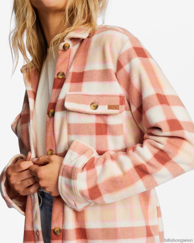 Billabong Clothing 00V681965 | Billabong A/Div Forge Fleece-Flanelljacke küsse die Erde Frauen