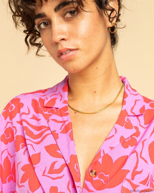 Billabong Clothing 00V681977 | Billabong Alles gut, Button-Down-Shirt helle Orchidee Frauen