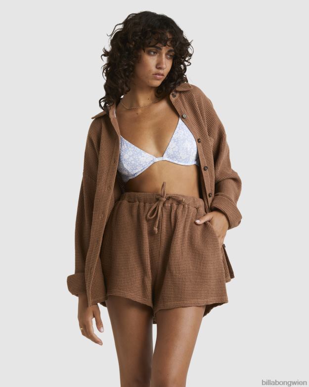 Billabong Clothing 00V682001 | Billabong auf deinem Langarmshirt fixiert Kakao Frauen