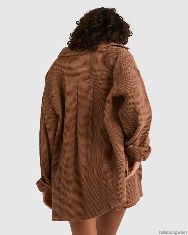 Billabong Clothing 00V682001 | Billabong auf deinem Langarmshirt fixiert Kakao Frauen