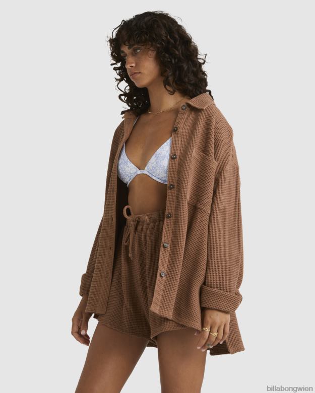 Billabong Clothing 00V682001 | Billabong auf deinem Langarmshirt fixiert Kakao Frauen