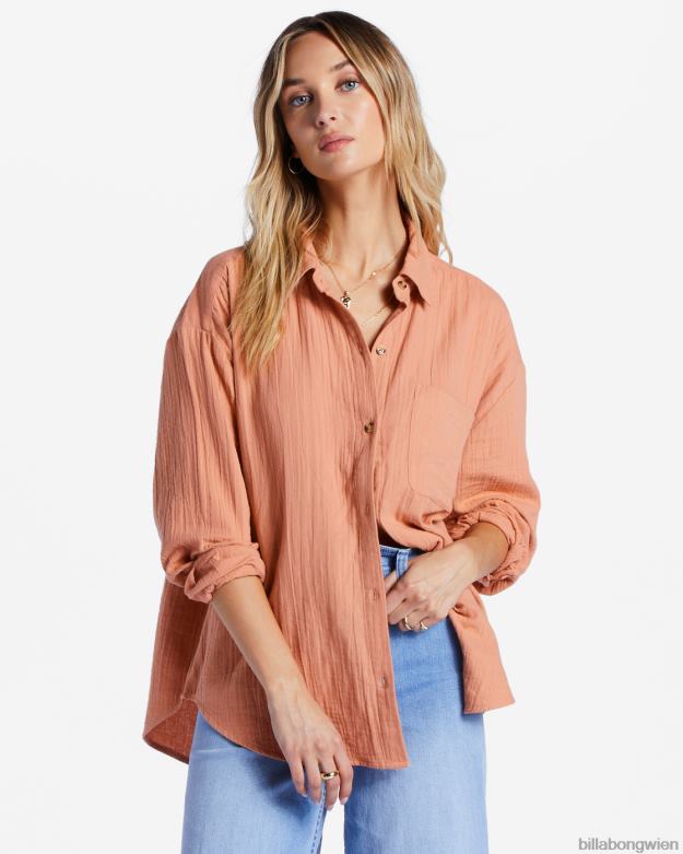 Billabong Clothing 00V682060 | Billabong direkt auf dem Langarmshirt Rosendämmerung Frauen