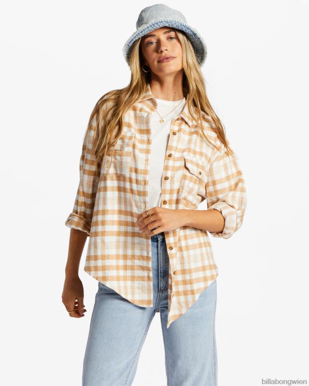 Billabong Clothing 00V682076 | Billabong so stoked Langarmshirt Trüffel Frauen