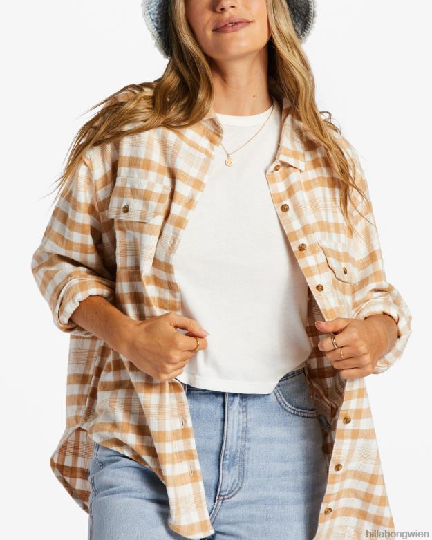 Billabong Clothing 00V682076 | Billabong so stoked Langarmshirt Trüffel Frauen