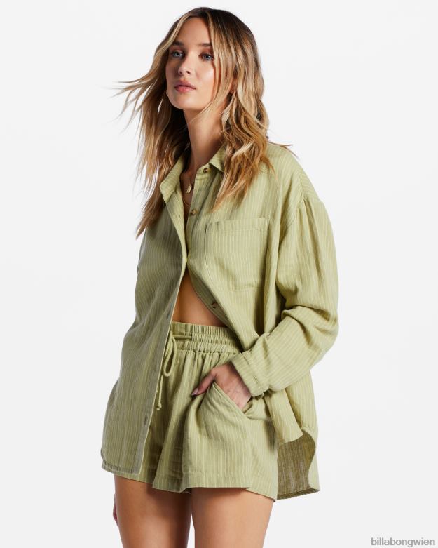 Billabong Clothing 00V682088 | Billabong direkt auf dem Langarmshirt Avocado Frauen