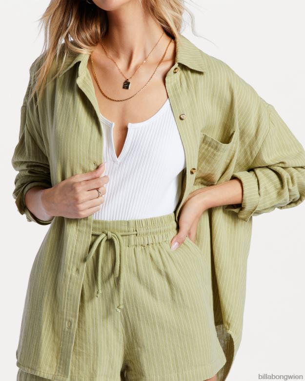 Billabong Clothing 00V682088 | Billabong direkt auf dem Langarmshirt Avocado Frauen