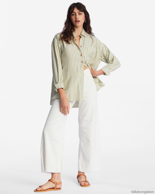 Billabong Clothing 00V682092 | Billabong im Tide Road Trippin Langarmshirt Avocado Frauen