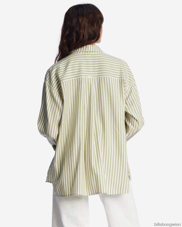 Billabong Clothing 00V682092 | Billabong im Tide Road Trippin Langarmshirt Avocado Frauen