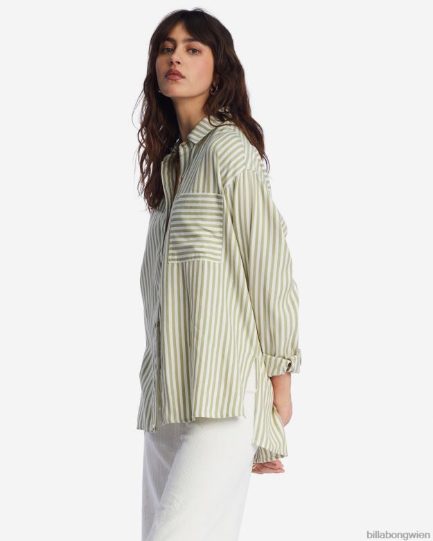 Billabong Clothing 00V682092 | Billabong im Tide Road Trippin Langarmshirt Avocado Frauen