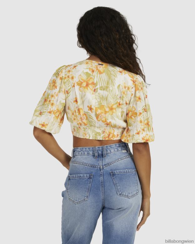 Billabong Clothing 00V682158 | Billabong Utopia-Top mit Blumenmuster Salzkristall Frauen
