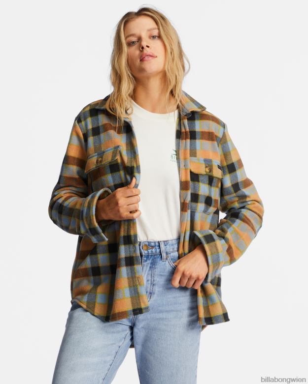 Billabong Clothing 00V682207 | Billabong A/Div Forge Fleece-Flanelljacke blauer Horizont Frauen