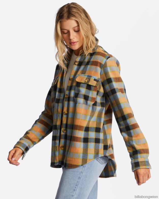 Billabong Clothing 00V682207 | Billabong A/Div Forge Fleece-Flanelljacke blauer Horizont Frauen