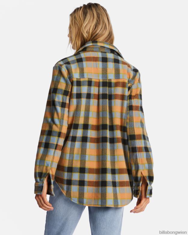 Billabong Clothing 00V682207 | Billabong A/Div Forge Fleece-Flanelljacke blauer Horizont Frauen