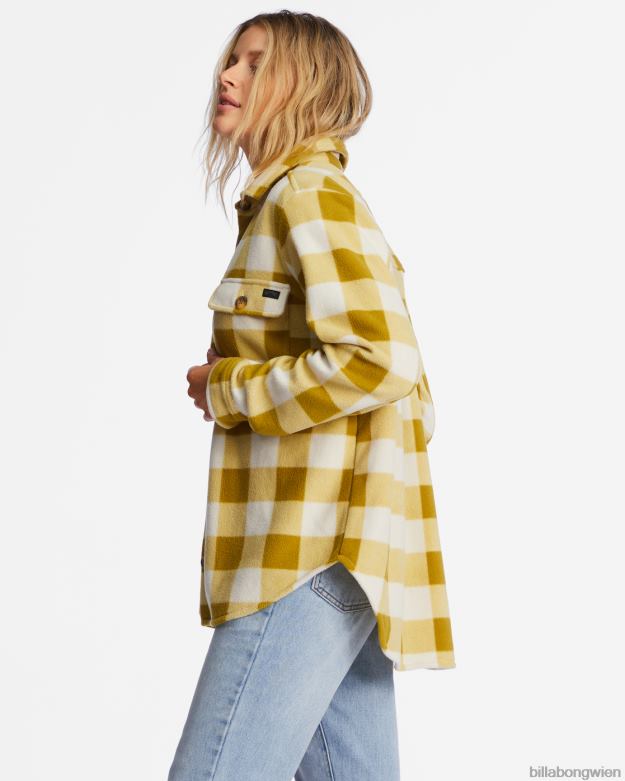 Billabong Clothing 00V682210 | Billabong A/Div Forge Fleece-Flanelljacke frisches Moos Frauen