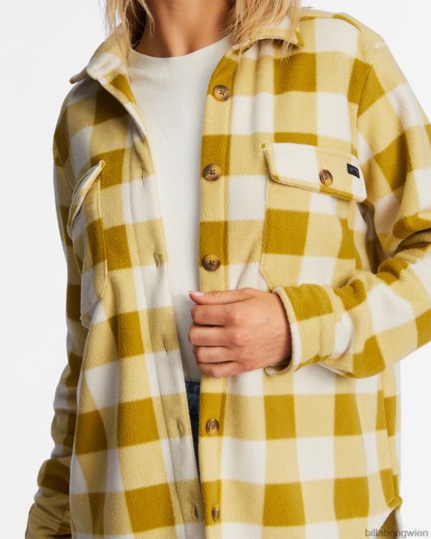 Billabong Clothing 00V682210 | Billabong A/Div Forge Fleece-Flanelljacke frisches Moos Frauen
