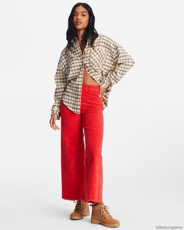 Billabong Clothing 00V682213 | Billabong Lässiges, luftiges Langarmhemd mit Knopfleiste antikweiß Frauen