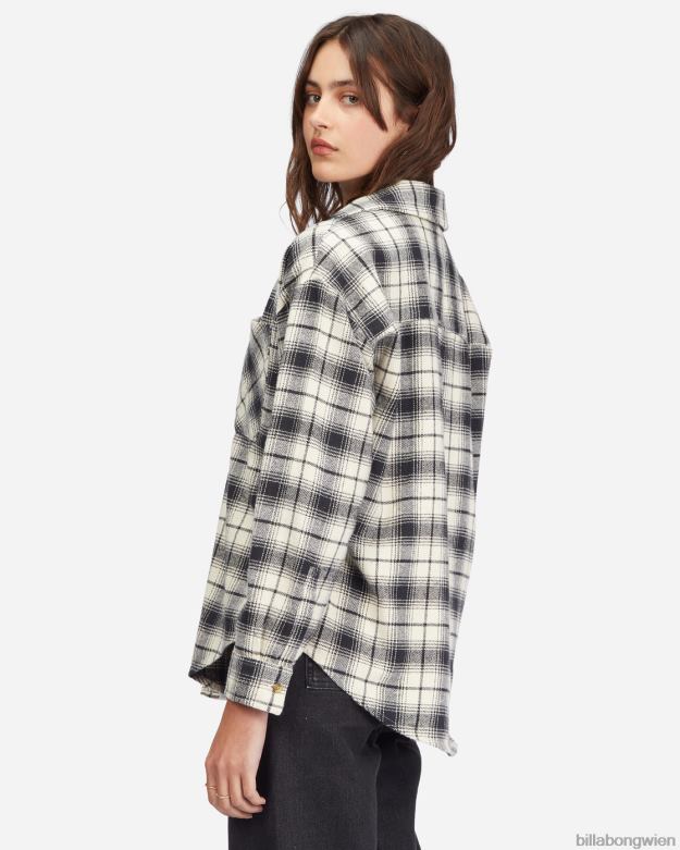 Billabong Clothing 00V682242 | Billabong Lässiges, luftiges Langarmhemd mit Knopfleiste aus schwarz Frauen
