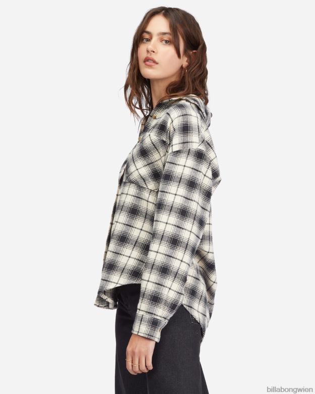 Billabong Clothing 00V682242 | Billabong Lässiges, luftiges Langarmhemd mit Knopfleiste aus schwarz Frauen
