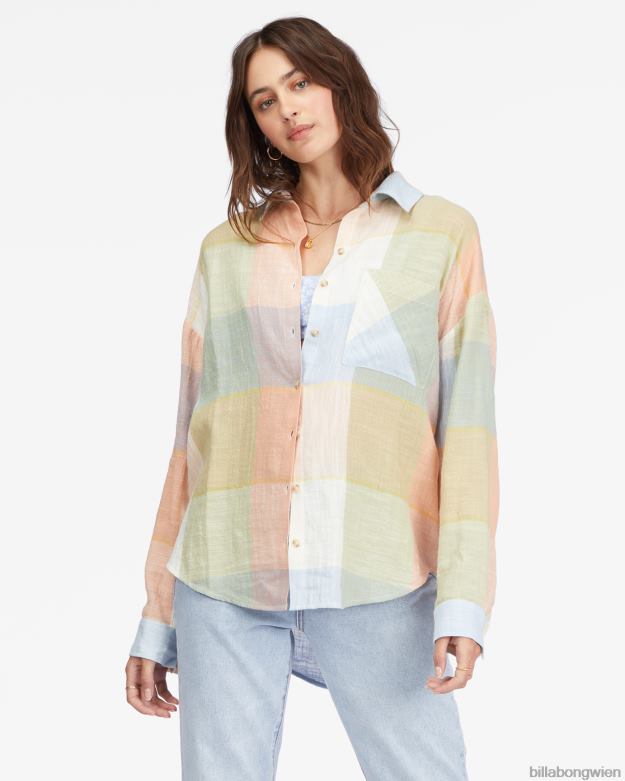 Billabong Clothing 00V682258 | Billabong Lässiges, luftiges Langarmhemd mit Knopfleiste multi Frauen