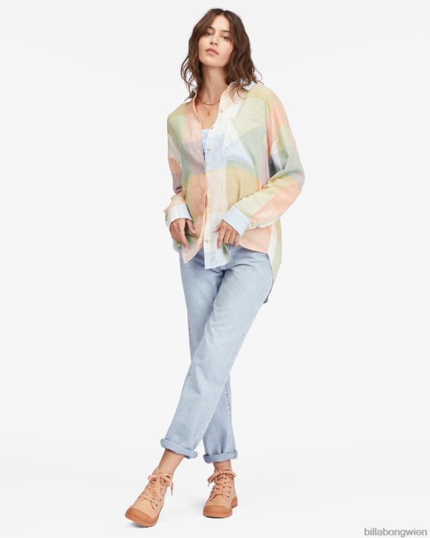 Billabong Clothing 00V682258 | Billabong Lässiges, luftiges Langarmhemd mit Knopfleiste multi Frauen