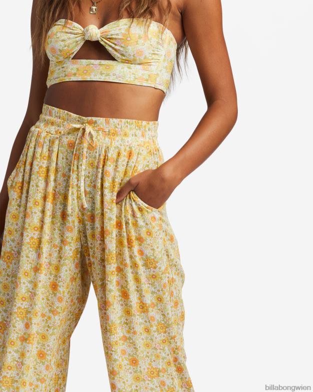 Billabong Clothing 00V681837 | Billabong Crinkle-Hose mit Sonnenstrahlen multi Frauen