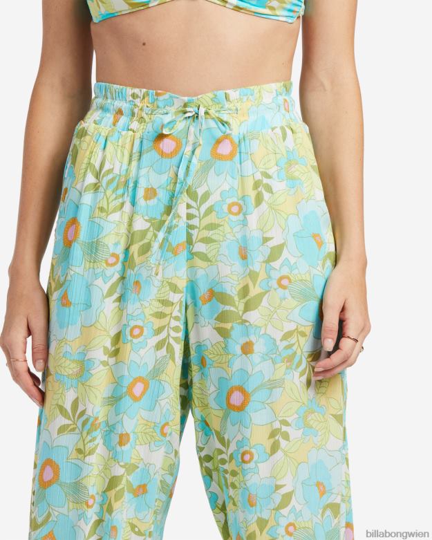 Billabong Clothing 00V681850 | Billabong Crinkle-Hose mit Sonnenstrahlen Meeresaugen Frauen