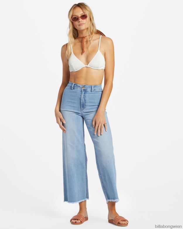 Billabong Clothing 00V681868 | Billabong Free Fall Indigo-Jeans mit weitem Bein Surfspray Frauen