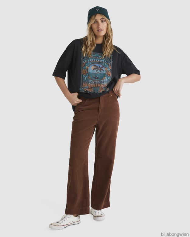 Billabong Clothing 00V681880 | Billabong Rille auf Cordhosen dunkle Schokolade Frauen
