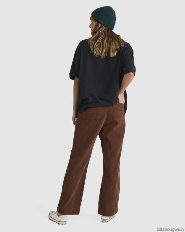 Billabong Clothing 00V681880 | Billabong Rille auf Cordhosen dunkle Schokolade Frauen