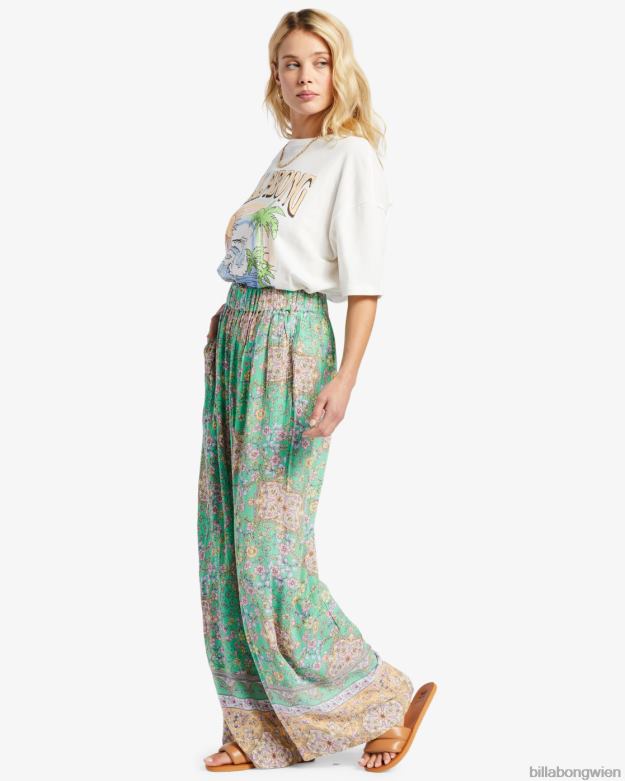 Billabong Clothing 00V681900 | Billabong La Mer-Hose mit weitem Bein Grün Frauen