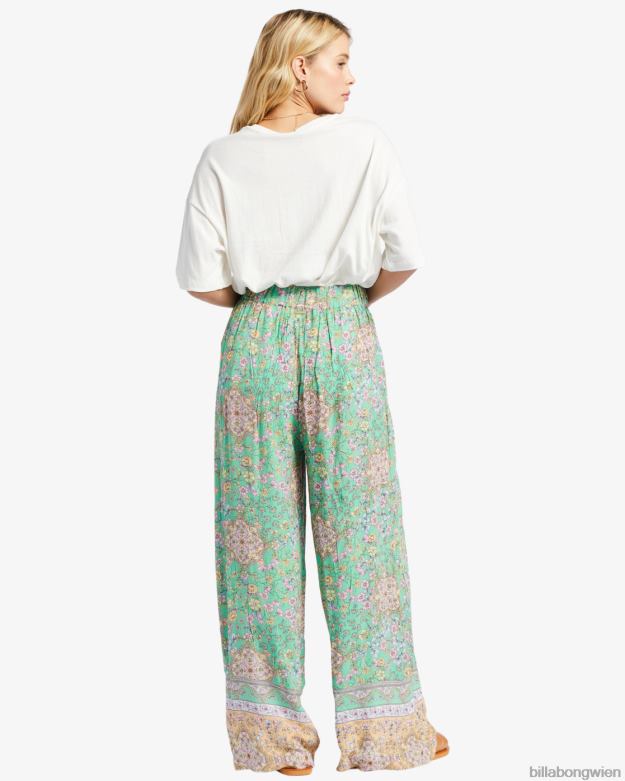 Billabong Clothing 00V681900 | Billabong La Mer-Hose mit weitem Bein Grün Frauen