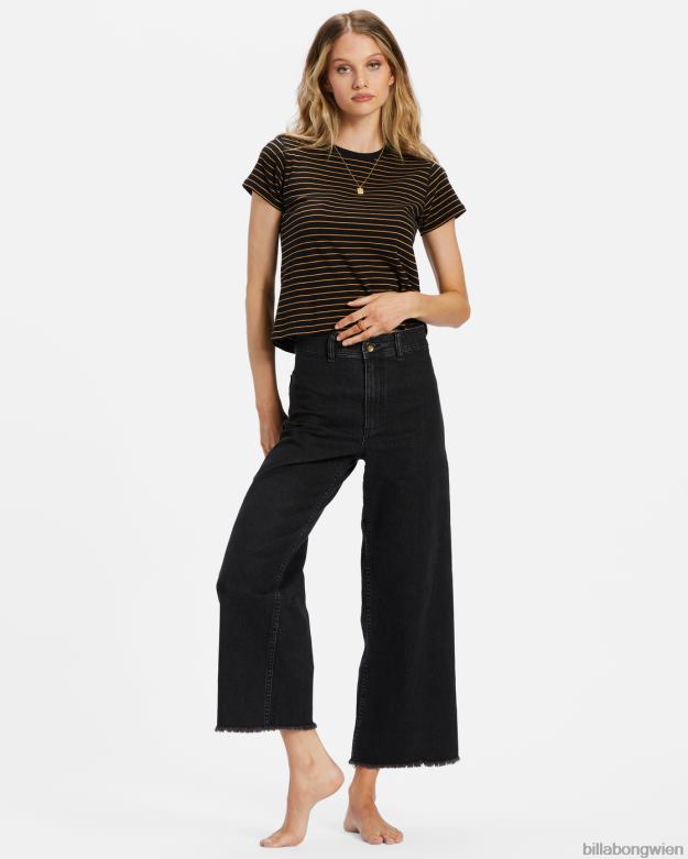 Billabong Clothing 00V681929 | Billabong Free-Fall-Hose mit weitem Bein Schwarz Frauen