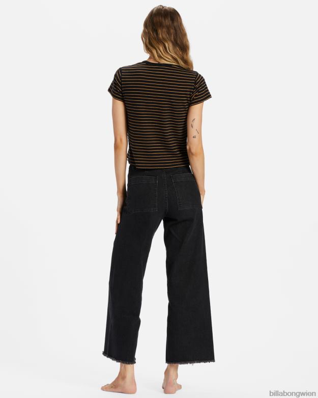 Billabong Clothing 00V681929 | Billabong Free-Fall-Hose mit weitem Bein Schwarz Frauen