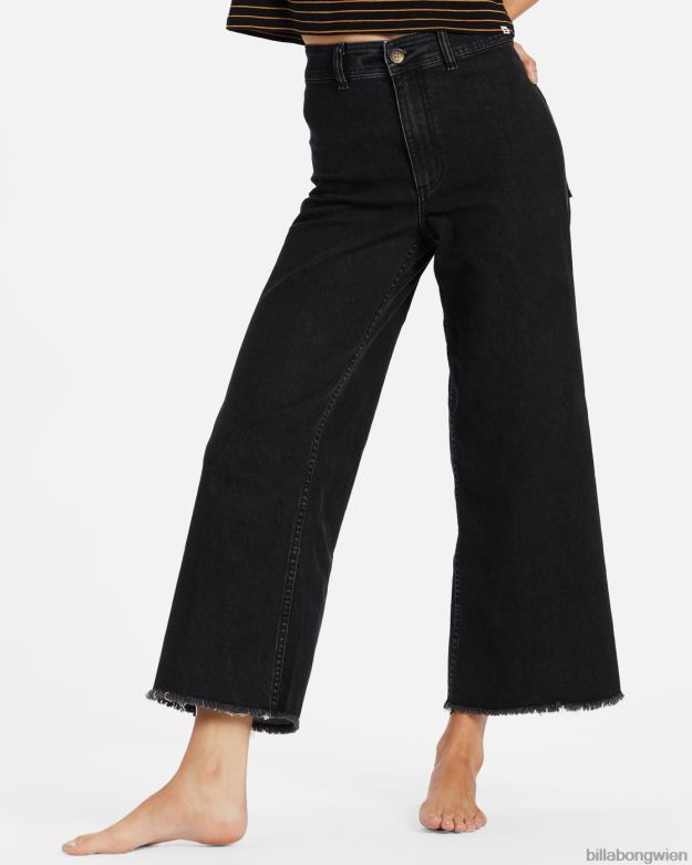Billabong Clothing 00V681929 | Billabong Free-Fall-Hose mit weitem Bein Schwarz Frauen