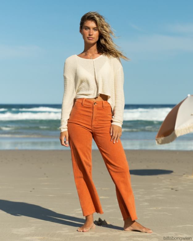 Billabong Clothing 00V681966 | Billabong Free-Fall-Hose mit weitem Bein Ziegel Frauen