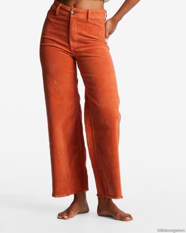 Billabong Clothing 00V681966 | Billabong Free-Fall-Hose mit weitem Bein Ziegel Frauen