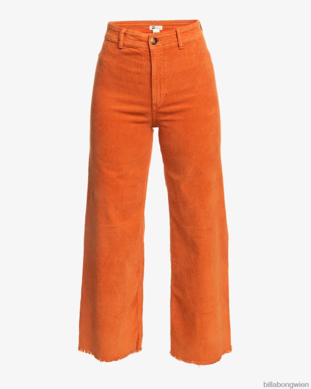 Billabong Clothing 00V681966 | Billabong Free-Fall-Hose mit weitem Bein Ziegel Frauen