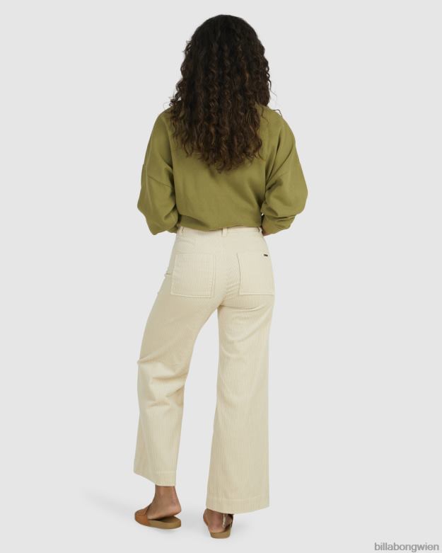 Billabong Clothing 00V681979 | Billabong Bonbonfarbene Cordhose weißer Sand Frauen