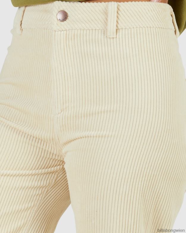 Billabong Clothing 00V681979 | Billabong Bonbonfarbene Cordhose weißer Sand Frauen
