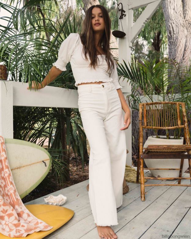 Billabong Clothing 00V682018 | Billabong Free-Fall-Hose mit weitem Bein Salzkristall Frauen