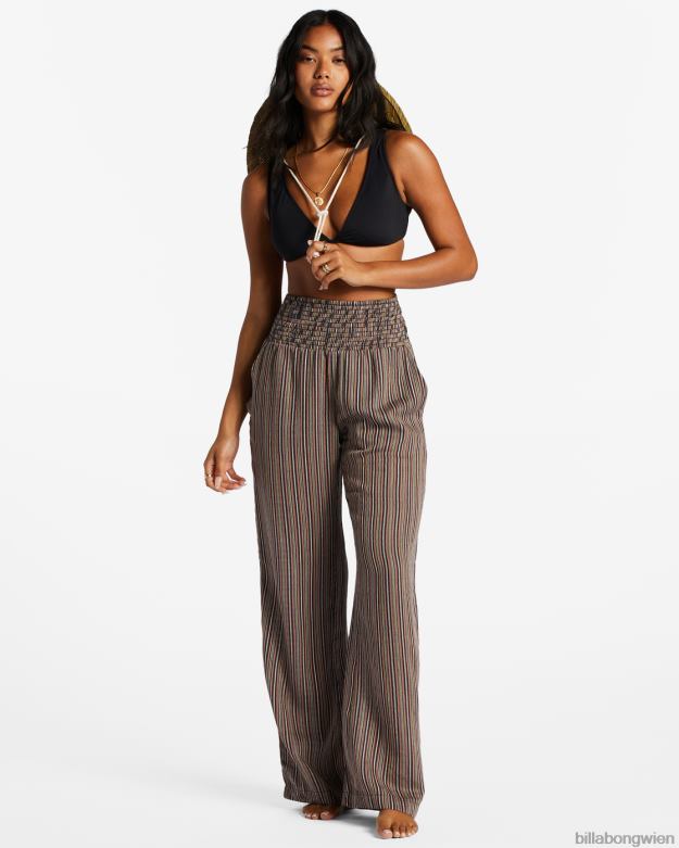 Billabong Clothing 00V682022 | Billabong New Waves 2 Hose mit elastischem Bund schwarzer Sand Frauen